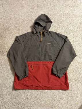 L.L.Bean Men's Mountain Classic Colorblock Anorak Pullover Jacket